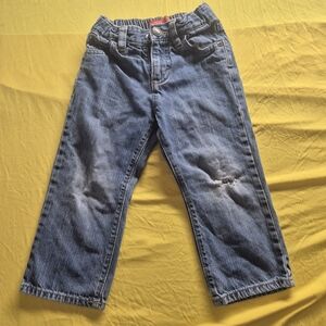 Kids Blue Denim Jeans - Casual Pull-On Style